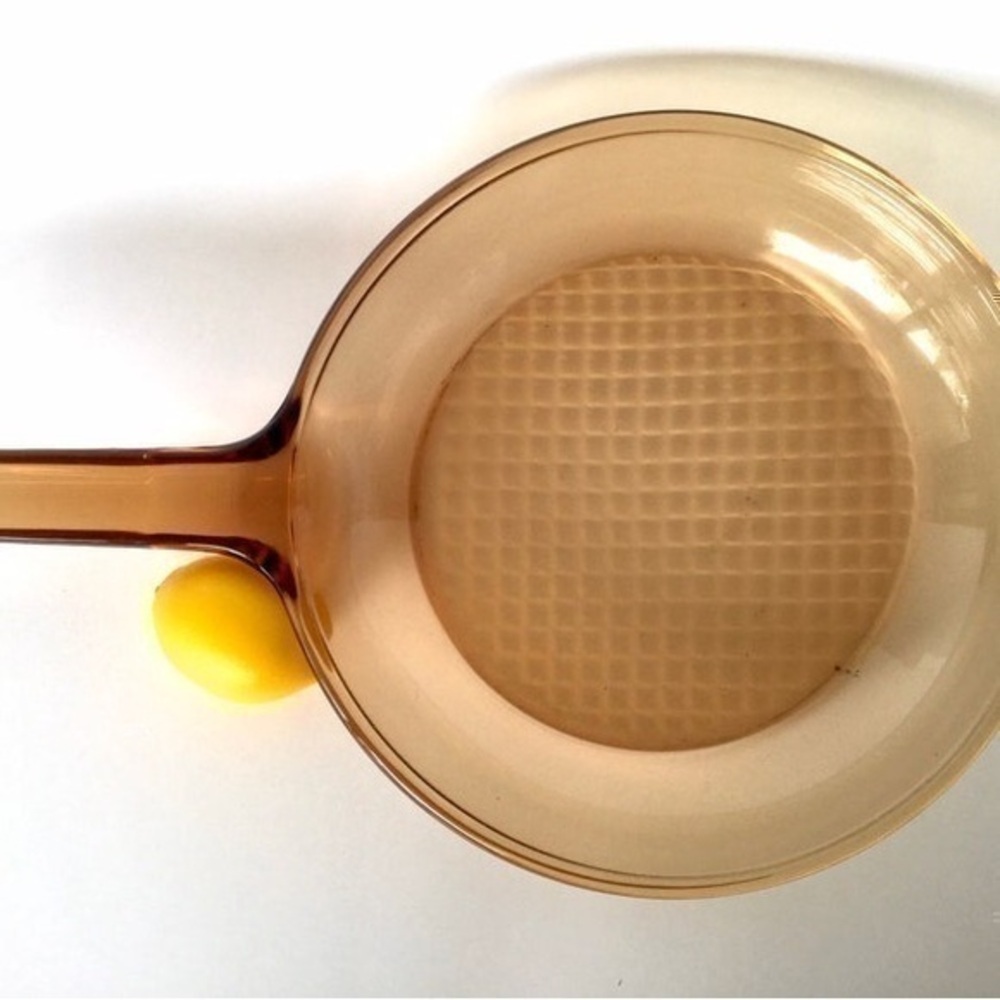 Corning Visions Amber 7” Skillet with Waffle Bottom France
